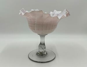 骨董・古美術 硝子鉢 硝子の器 和硝子 明治大正 時代物 アンテーク 希少品