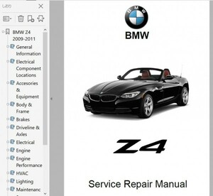 BMW Z4 E89 整備書　Ver1 修理書 リペアマニュアル ボディー修理 配線図 