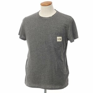 【中古】アーペーセー A.P.C. × CARHARTT コットンポリエステル ポケット 半袖シャツ グレー【M】