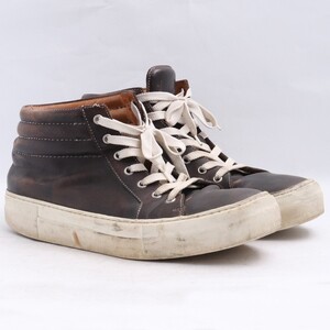 INCARNATION HORSE LEATHER SNEAKER VS HI CUT LINED サイズ41 チャコール インカネーション ホースレザーハイカットライン スニーカー