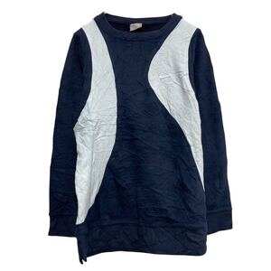 NIKE ロゴ スウェット トレーナー ナイキ XL キッズ ネイビー プルオーバー 古着卸 アメリカ仕入 a610-7634