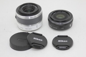 【レンズ2点まとめ売り】Nikon 1 NIKKOR VR 10-30mm f/3.5-5.6・10mm f/2.8 ニコンCXフォーマット専用 #0093-1289