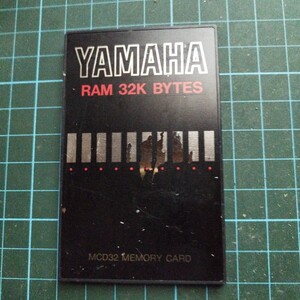 YAMAHA　RAM 32K BYTES/MCD32 MEMORY CARD 動作未確認