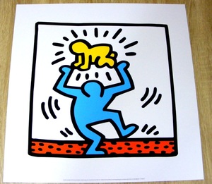 Keith Haring (キースヘリング) Untitled(1987),2003 イギリス製シルクスクリーンポスター