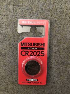 【処分品】三菱 リチウムコイン電池×1個 MITSUBISHI CR2025 CR2025D/1BP 1個