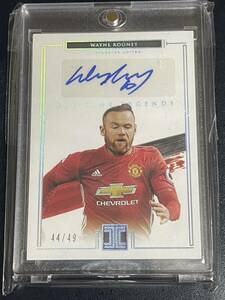 ★ルーニー Wayne ROONEY ALL-time legends auto PANINI impeccable soccer auto★イングランド代表 マンチェスターユナイテッド サイン