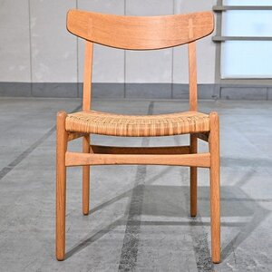 デンマーク Carl Hansen & Son 14万「CH23」チェア A オーク材 無垢 ハンス J. ウェグナー アームレス 一人掛け ダイニング リビング 書斎