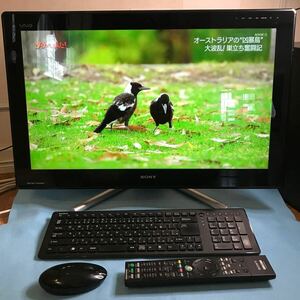 SONY/VAIO/VPCL247FJ/黒/Windows10認証/Windows7リカバリ/テレビ/リモコン起動/Blu-ray/Office2021/ワイヤレスマウス、キーボード 