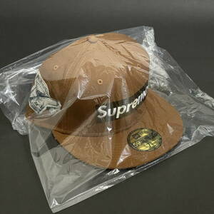 7 3/8 Supreme Money Box Logo New Era Brown 22FW シュプリーム マネー ボックス ロゴ ニューエラ ブラウン キャップ