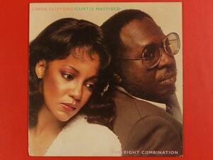 ◇米盤 Curtis Mayfield Linda Clifford/The Right Combination/LP、RS-1-3084 #L11YK3