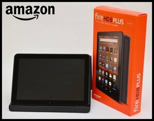 美品 Amazon Fire HD 8 Plus 2020 第10世代 32GB K72LL3 ワイヤレス充電スタンド付 RJ75-N090110 アマゾン タブレット
