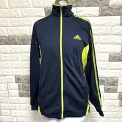 美品【アディダス】 adidasトラックジャケット ジャージMネイビー