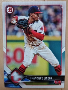 ★FRANCISCO LINDOR BOWMAN 2018 #40 MLB メジャーリーグ フランシスコ リンドー CLEVELAND INDIANS インディアンス METS メッツ