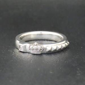 新品同様 美品 JUSTIN DAVIS CHELSEA RING ジャスティンデイビス チェルシー リング 指輪 ダイヤモンド クラウン 王冠 10号 3.7g SRJ773