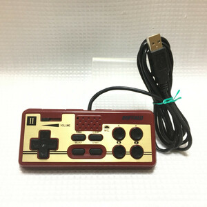 ■ BUFFALO レトロ調USBゲームパッド 限定モデル BGC-FC802/RD ファミコン 2コンタイプ マイク BGCFC802 バッファロー