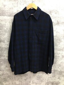 KENZO ケンゾー ウールチェック長袖シャツ【4497-004】