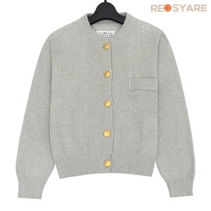 極美品 Maison Margiela メゾン マルジェラ 4 51HA073115958 イカリボタン ボタンダウン ニット ショート カーディガン 46989