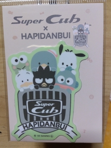 ■ホンダ×サンリオ コラボステッカー・集合 ハピダン×カブ Super Cub×HAPIDANBUI HONDA SANRIO■