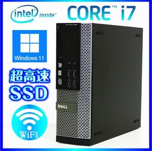 DELL Win11 Core i7 4770 /SSD 500GB 大容量メモリー 20GB 搭載 Office2021 搭載 Wi-Fi OptiPlex 3020/7020/9020/SFF Bluetooth搭載 高性能