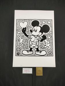 C26 DEATH NYC 世界限定ポスター 現代アート ポップアート ミッキーマウス ディズニー キースへリング Keith Haring ウォーホル