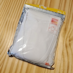 2107 UNIQLO ユニクロ L HEATTECH ヒートテック Vネック Tシャツ 九分袖 メンズ 白 ホワイト インナー アンダー シャツ 保温 発熱 