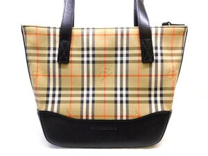 BURBERRY バーバリー ■ ヴィンテージ ミニ ハンドバッグ ノバチェック ベージュ系 レディース □6K