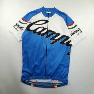 ＊c 【快適な着心地】 カンパニョーロ Campagnolo ジップアップ サイクリング ジャージ サイクル ウェア 半袖 XLサイズ メンズ トップス