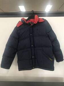 POLO RALPH LAUREN ラルフローレン　子供用　ジャンパー　ダウンジャケット　ネイビー　中古品　現状品　洋服