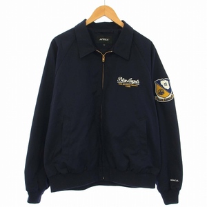 アヴィレックス AVIREX USN UTILITY JACKET BLUE ANGELS ジャケット ブルゾン ジップアップ 2XL 紺 ネイビー 783-4152006 /TK メンズ