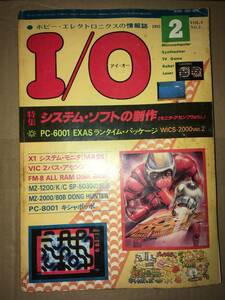 工学社 I/O 1983年2月号 MZ80B/2000 DONG HUNTER Level3 パックンボーイ(PACMAN) MZ2000 WICS-2000 Ver2.0 キャリーラボ P6 EXASランタイム