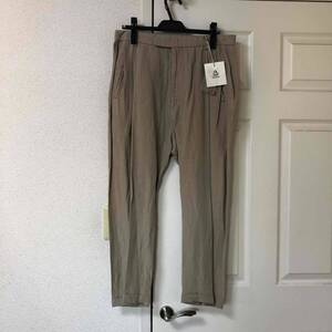 新品 未使用 サイズ3 mando Tencel Linen Sarrouel Pants Khaki マンド テンセル リネン サルエル パンツ カーキ