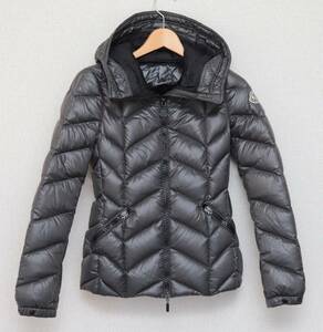 定20万■サイズ00(女性XS相当)即決■モンクレール/BADETEバデット/フードダウンジャケット/MONCLER/レディース グレー ダウン