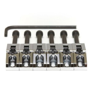 グラフテック ギターパーツ サドル PG-0080-C6 String Saver Floyd Rose Style Saddles Chrome ギター用 ブリッジサドル GRAPH TECH