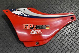 K791 当時物 純正 GPZ750F 左サイドカバー 0052 検) ZX750A GPZ1100 Z750GP