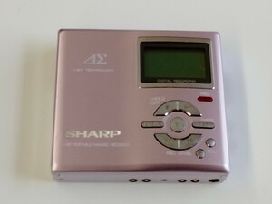 【良品】シャープ MDプレーヤー MD-DR7 本体 ウォークマン 録音 レコーダー Q60212