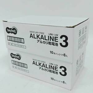 【中古・未使用品】TANOSEE アルカリ乾電池 単3形 10本パック×12セット 120個 LR6/1.5V