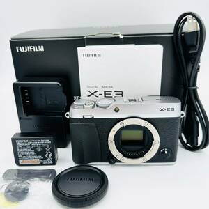 【908ショット　美品】富士フイルム(FUJIFILM) ミラーレス一眼カメラ X-E3シルバー X-E3-S