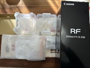 Canon キャノン　RF 800mm F11 IS STM 元箱　マニュアル　保証書　レンズ無し