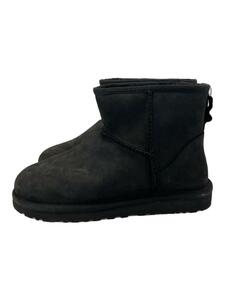 UGG australia◆CLASSIC MINI/ムートンブーツ/23cm/BLK/スウェード/1005587