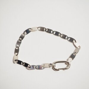 P2656P　▼8UEDE スウェード▼　EIGHT BRACELET (L) - SILVER / シルバー925 エイトブレスレット プレートチェーンブレスレット rb mks