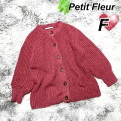 【人気！】プチフルール Petit Fleur 【F】長袖カーディガン/ピンク