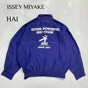 80s イッセイミヤケ　HAISPORTINGGEAR ナイロンジャケット　ISSEY MIYAKE ブルゾン ネイビー 