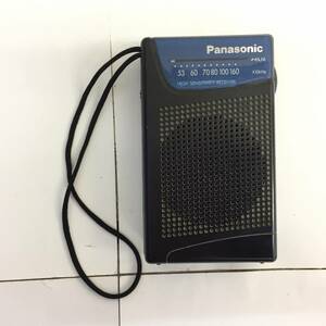 [家電] Panasonic：パナソニック「ラジオ：R-1005」簡易動作確認 長期保管品 汚れあり 小型ラジオ 携帯