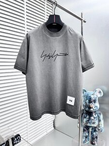 Yohji Yamamoto ヨウジヤマモト Y-3 LOGO T-Shirt 半袖 Tシャツ Tシャツ 人気 Mサイズ