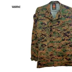 古着　アメリカ軍　usmc　ミリタリーシャツジャケット　デジタルカモ　迷彩