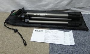 【NK250】美品 SLIK スリック カメラ用三脚 500G-7 4段 縮長400mm 全高1150mm センターポール式 撮影 持ち運び 