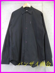 1310s4◆美品です◆A/X◆ARMANI EXCHANGE ジョルジオ アルマーニ エクスチェンジ 長袖コットンシャツ M/ブラック黒/ジャケット/コート