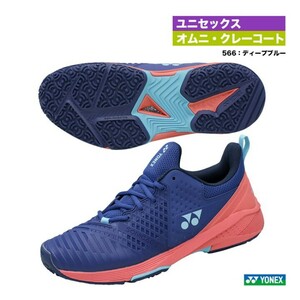 【SHTS3WGC(566) 23.5】YONEX(ヨネックス) テニスシューズ　パワークッション ソニケージ3ワイドGC　ディープブルー　新品未使用