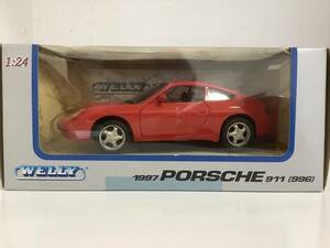 ポルシェ 5代目 911 996 前期型 1997年式~ 1/24 約18.4㎝ ウェリー ミニカー 