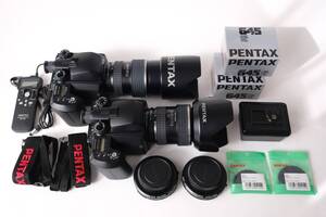 PENTAX ペンタックス 645N II 2台 + 45〜85mm + 80〜160mm + 他 セット